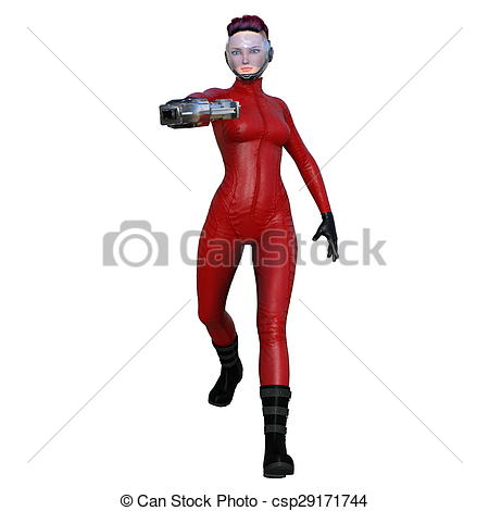 450x470 Image Of Female Warrior Drawing