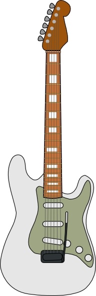 192x591 Fender Stratocaster Guitar Clip Art Free Vector In Open Office