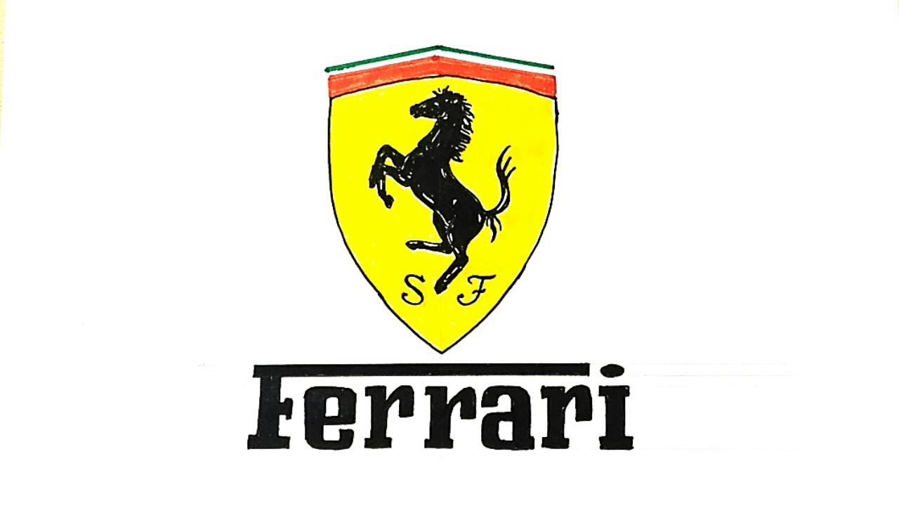 How To Draw A Ferrari Logo Easy Ferrari Symbol Step B - vrogue.co
