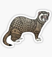 210x230 Ferret Drawing Stickers Redbubble