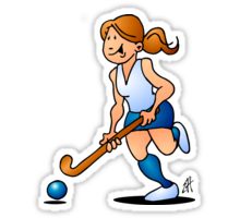 220x200 Field Hockey Girl Stickers By Cardvibes Redbubble