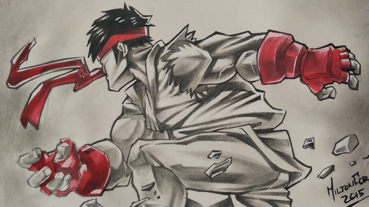 1280x720 Drawing Ryu