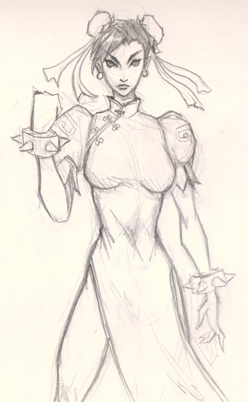 500x810 How To Draw Chun Li Street Fighter