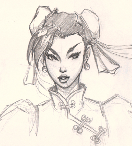 451x500 How To Draw Chun Li Face From Street Fighter