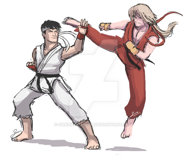 600x503 Street Fighter Af Ryu And Ken