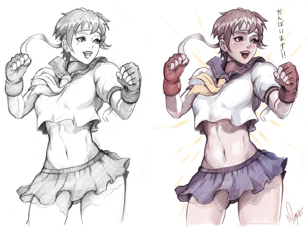 1024x757 Street Fighter Sakura By Magion02