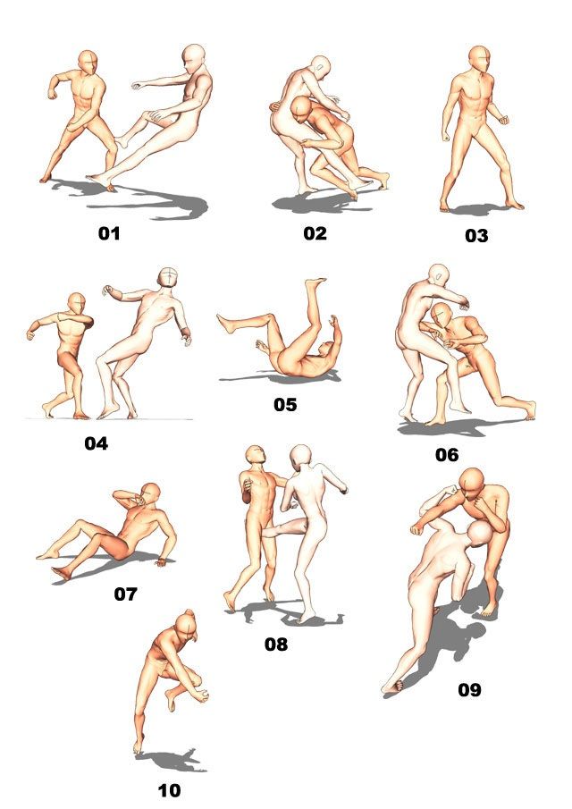 640x905 How To Draw Two People Fighting