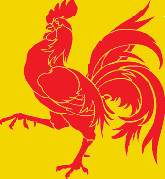 340x369 Fighting Rooster Painting The Secret Of The Sword Is Not Drawing