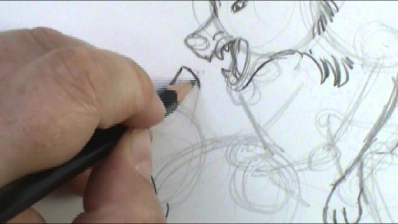 1280x720 How To Draw Wolves Fighting