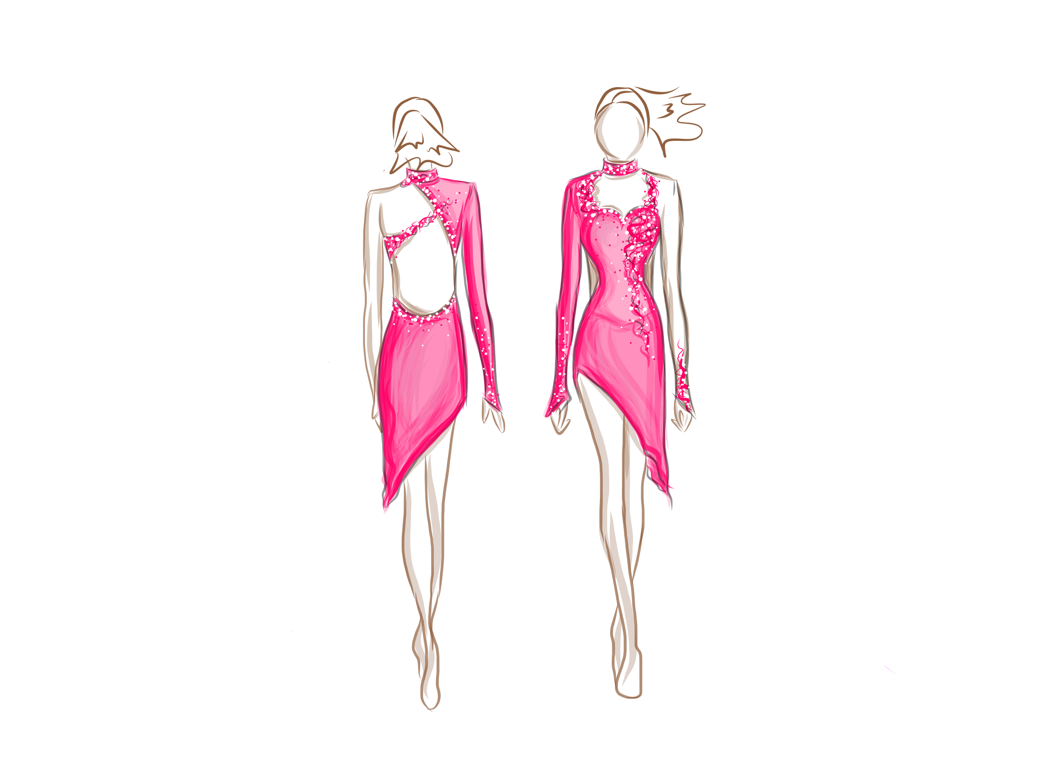 2048x1536 Sparkle Ice Bespoke Figure Skating Costumes