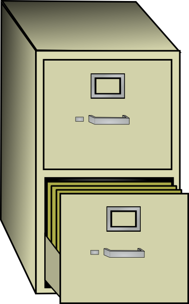 372x597 Metal File Cabinet Clip Art