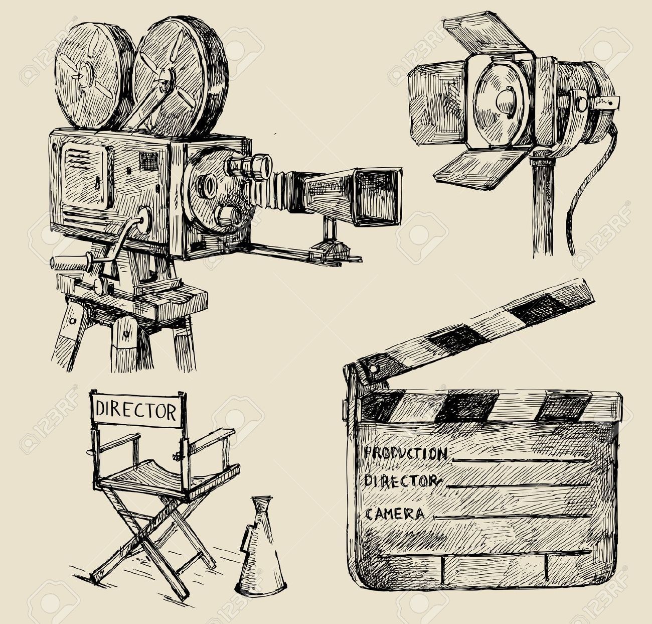 1300x1243 Film Camera Illustration