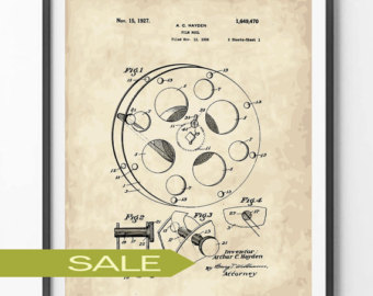 340x270 Film Reel Drawing Etsy