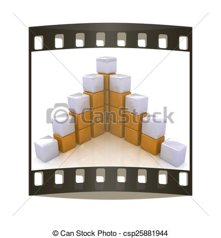 436x470 Cubic Diagram Structure. The Film Strip Drawing