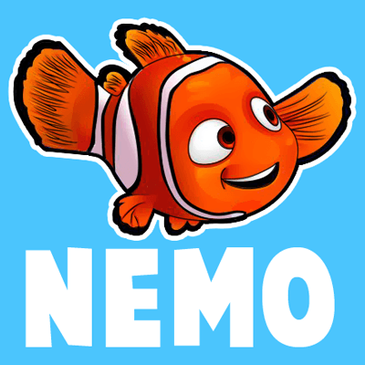400x400 Today We Will Show You How To Draw Nemo From Disney's Finding Nemo