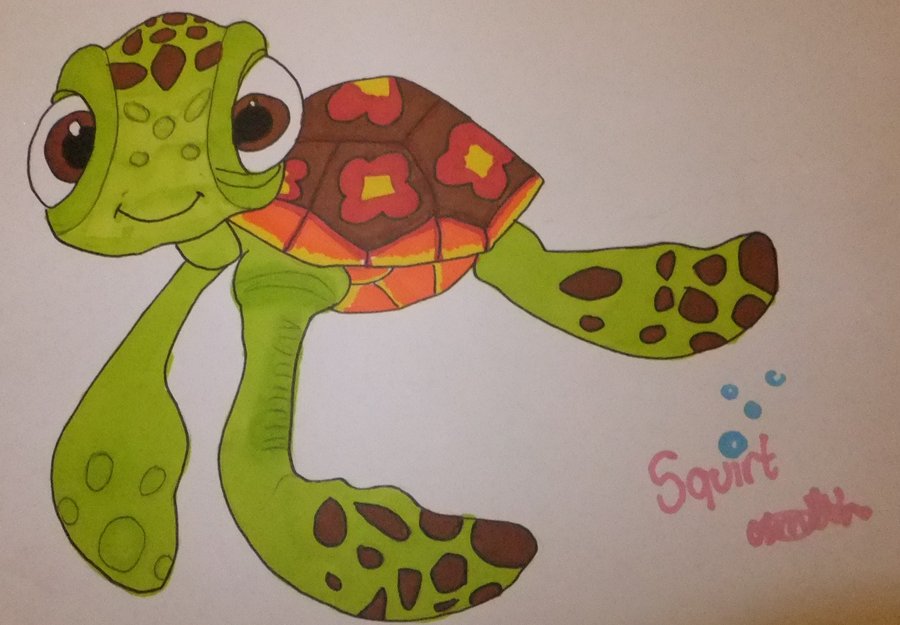 900x625 Squirt Disney Drawing By Chloesmith8