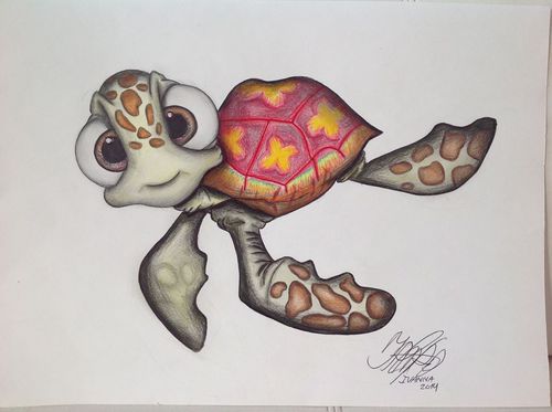 500x373 My Drawing Of Chikie From Finding Nemo On We Heart It