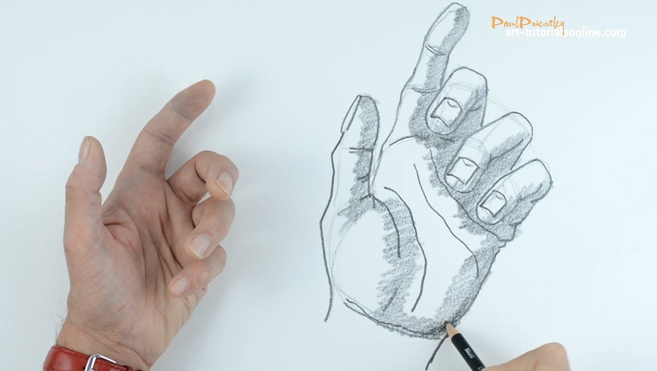 1280x724 How To Draw A Hand Part 2 Bent Fingers