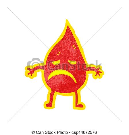 449x470 Cartoon Little Fire Spirit Vectors Illustration