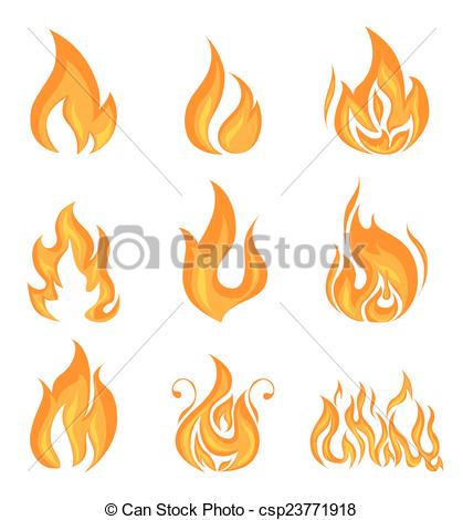 419x470 Fire Design Vector Clip Art