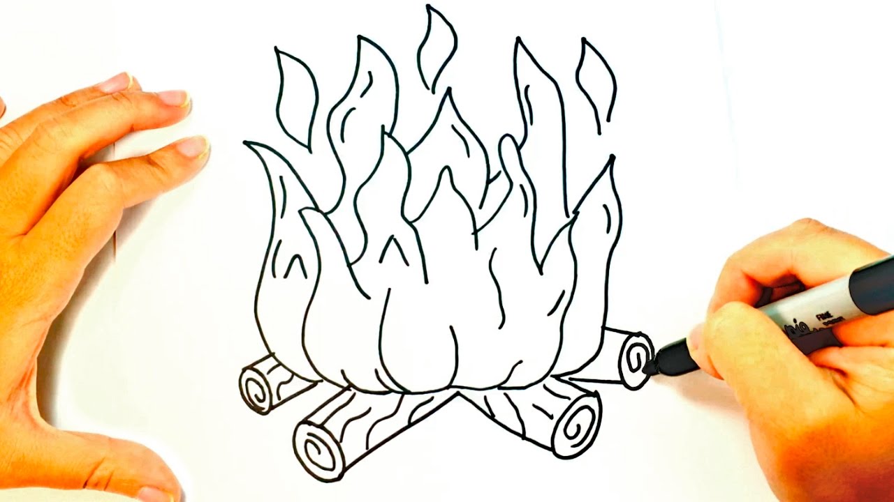 1280x720 How To Draw Fire Fire Easy Draw Tutorial
