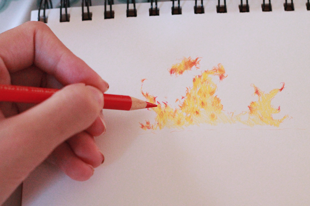 1000x667 How To Draw Fire 3 Drawing Tutorials