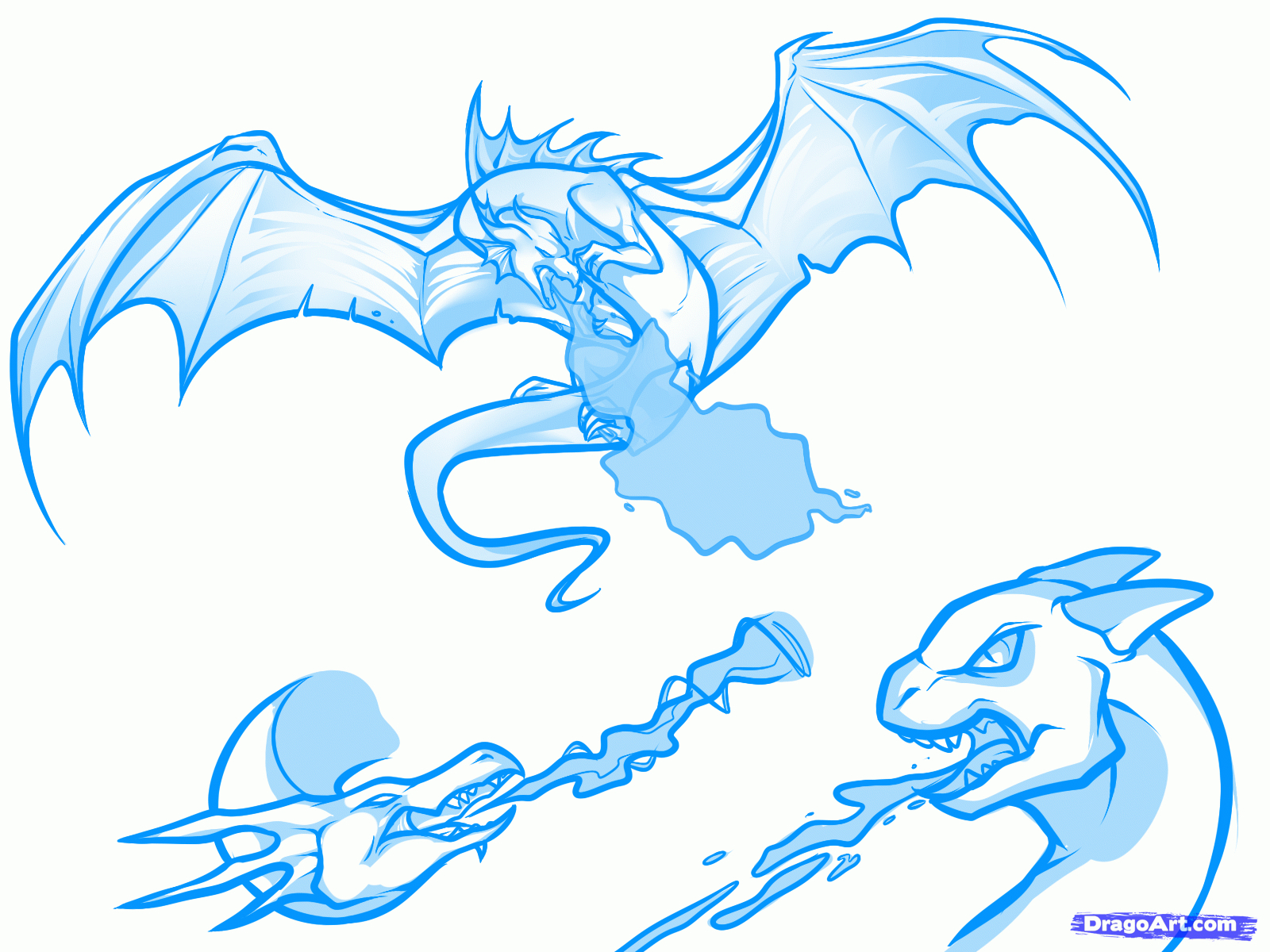 1600x1200 Dragon Breathing Fire Drawing Easy Fire Breathing Dragon Drawings