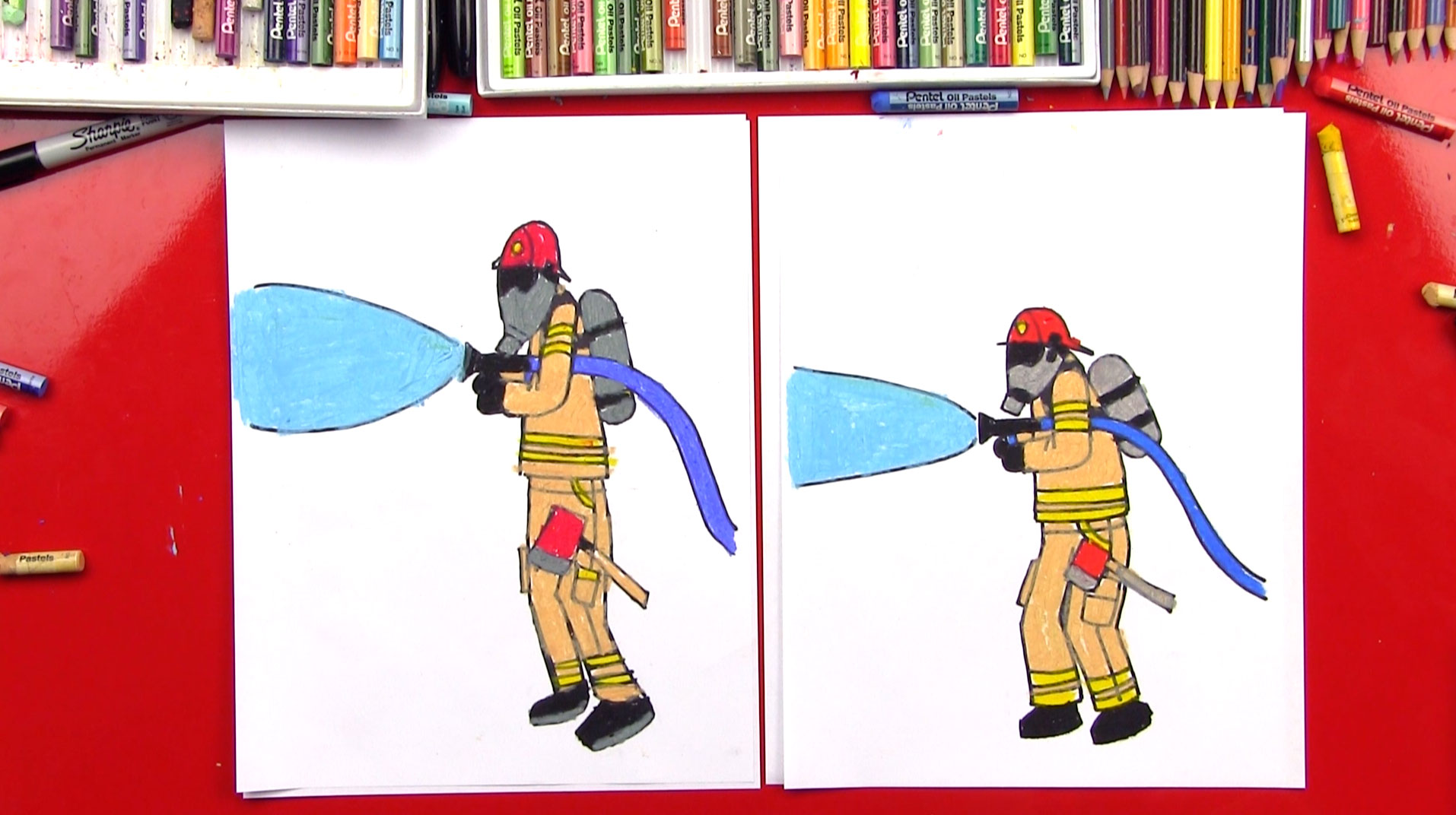 1914x1072 How To Draw A Firefighter
