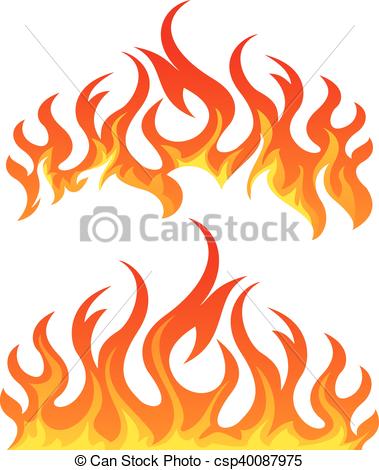 379x470 Fire Flames Vector Set On White Background Vectors Illustration