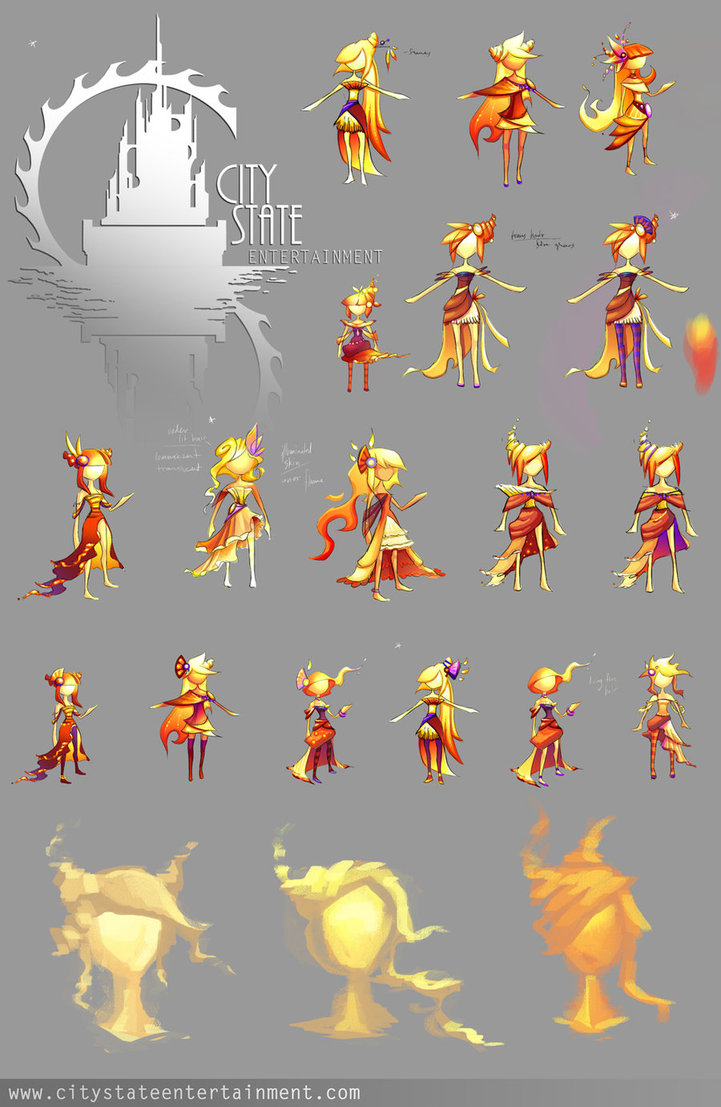 721x1107 Fire Girl Unit Concept Art By Citystate
