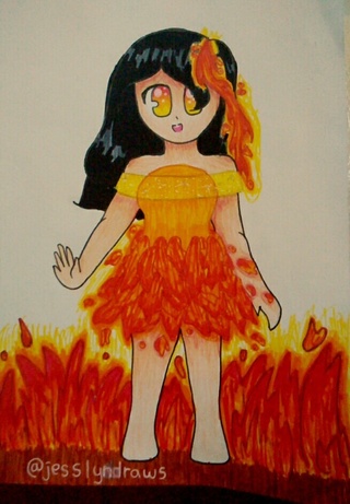 320x461 Firegirl Drawings On Paigeeworld. Pictures Of Firegirl