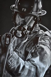 198x300 Fire Helmet Drawings Fine Art America