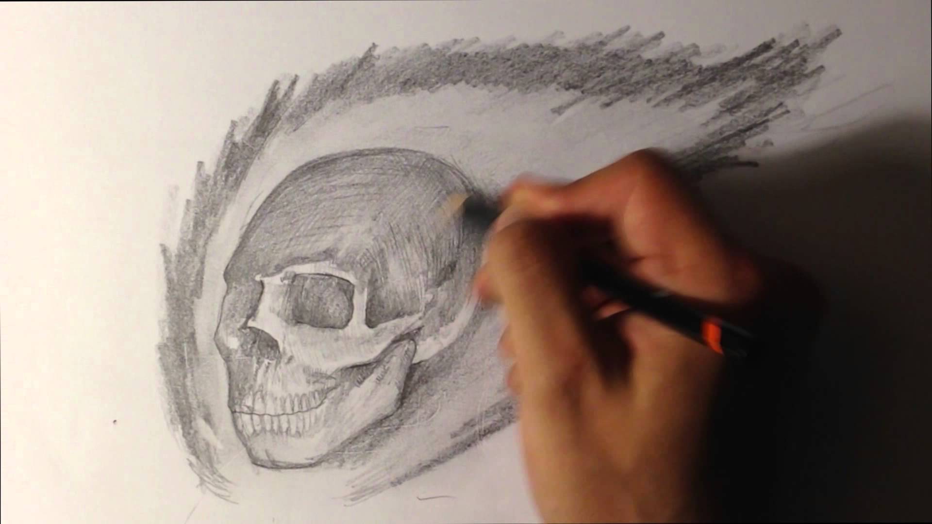 1920x1080 How To Draw A Skull On Fire