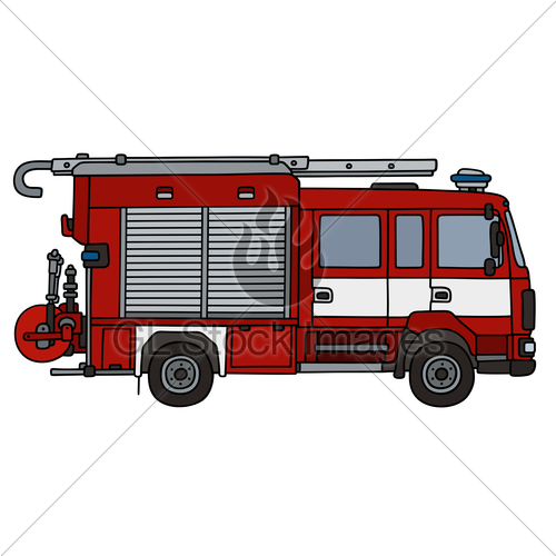 500x500 Red Fire Truck Gl Stock Images