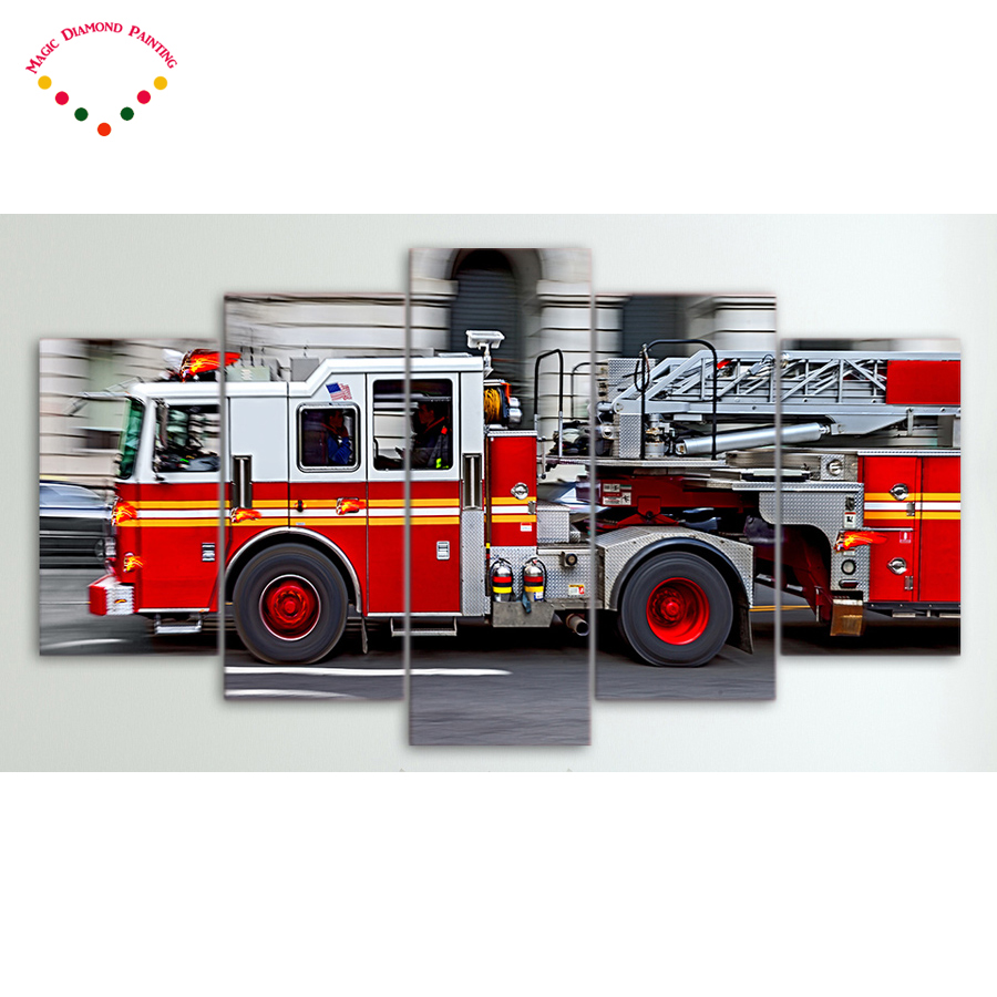 900x900 5d Diy 5pcs Diamond Drawing Roundsquare Diamond Painting Fire