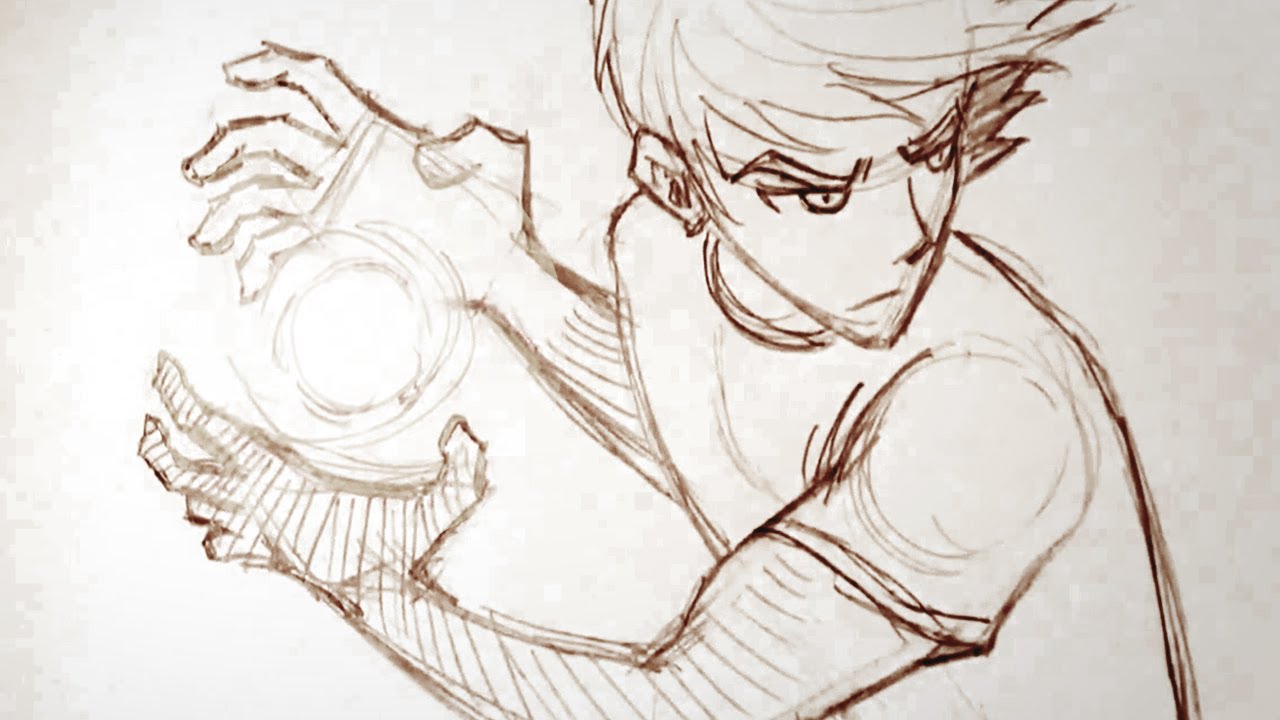 1280x720 How To Draw A Fireball Power Up!