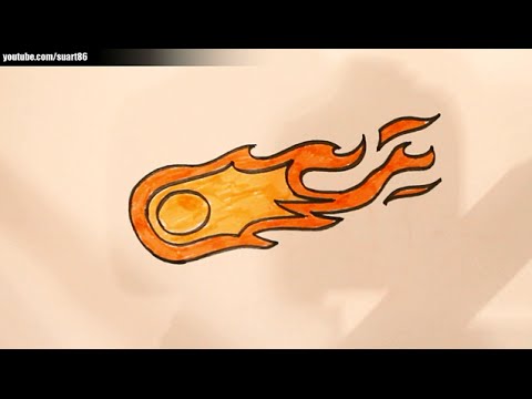 480x360 How To Draw A Fireball