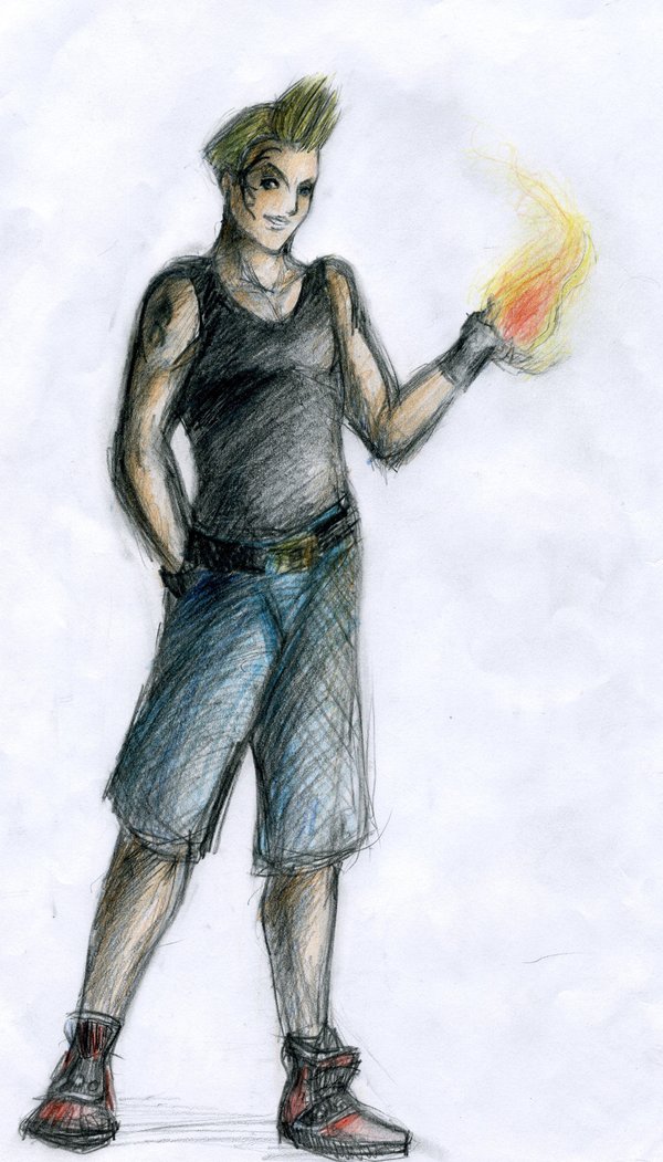 600x1051 Zell Holding A Fireball By Engill16