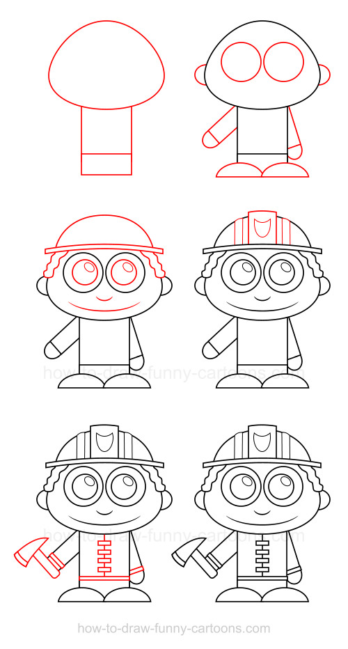 500x932 To Draw A Firefighter