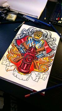 200x355 28 Best Firefighter Tattoo Designs To Show Your Love Firefighter