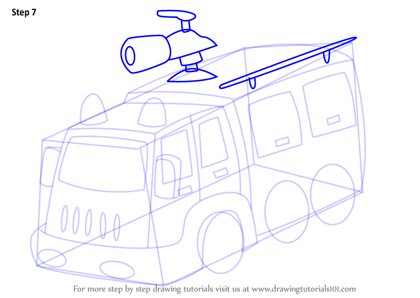 846x600 Learn How To Draw A Fire Fighter Truck (Trucks) Step By Step