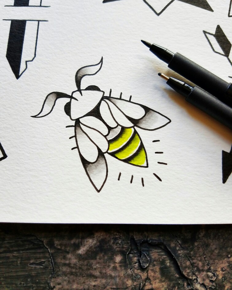 756x945 Cute Minimal Firefly Tattoo Flash Design By Nico Di Pisarro