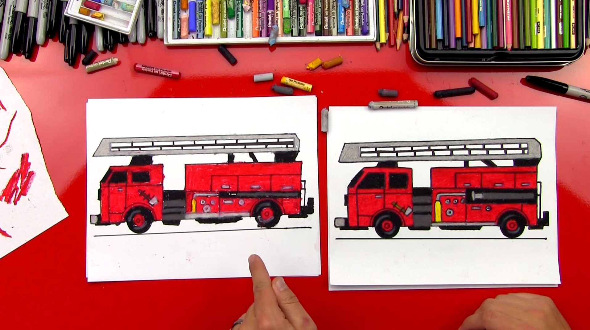1913x1069 How To Draw A Fire Truck