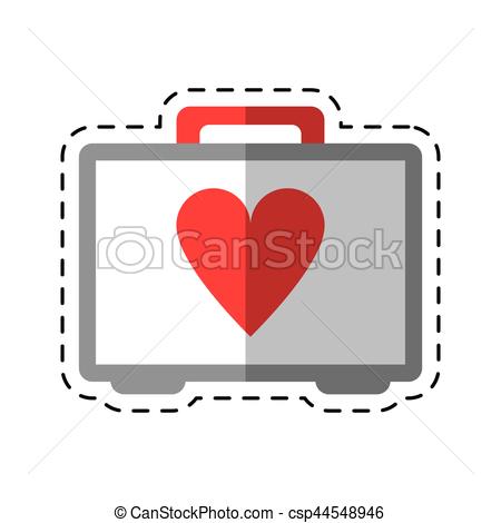 450x470 Cartoon First Aid Kit Emergency Heart Care Vector Eps Vector