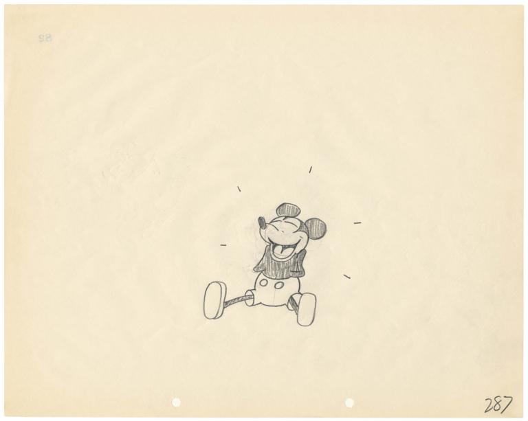 768x613 Rare Mickey Mouse Sketch On Display