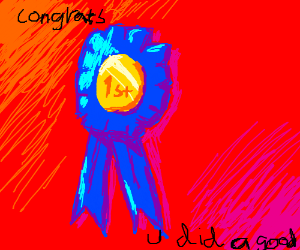 300x250 First Place Ribbon (Drawing By Badusername03)