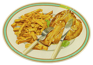 300x209 Fish Plate Drawings Fine Art America