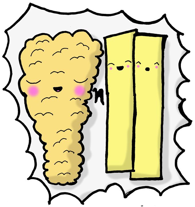 680x720 Kawaii Chibi Glasgow Fish N' Chips