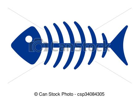 450x312 Fish Bone Vector Icon Vector Clipart