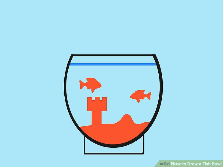 728x546 How To Draw A Fish Bowl 7 Steps (With Pictures)